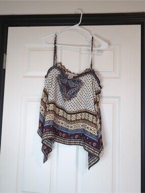 Large boho American Rag flowy tank